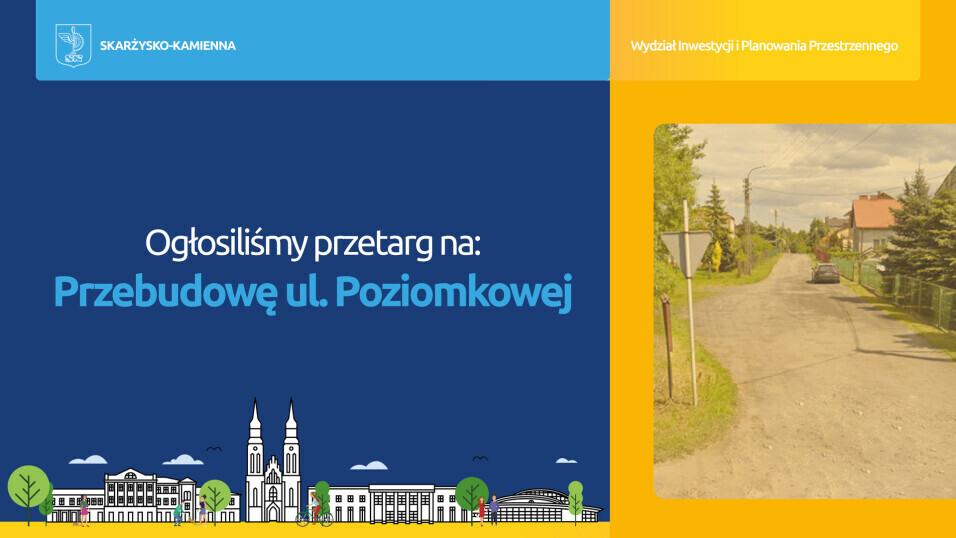 Miasto ogłosiło przetarg na przebudowę ul. Poziomkowej